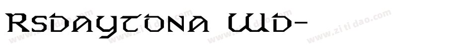 Rsdaytona Wd字体转换